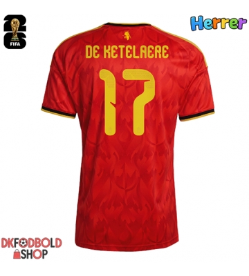 Belgien Charles De Ketelaere #17 Hjemmebanetrøje VM 2026 Kort ærmer